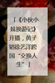 《小伙小妹换游记》开播，黄子韬徐艺洋跨国“交换人生”