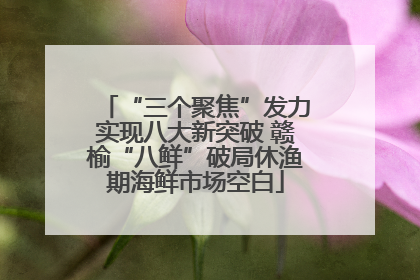 “三个聚焦”发力实现八大新突破 赣榆“八鲜”破局休渔期海鲜市场空白