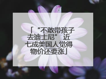 “不敢带孩子去迪士尼” 近七成美国人觉得物价还要涨