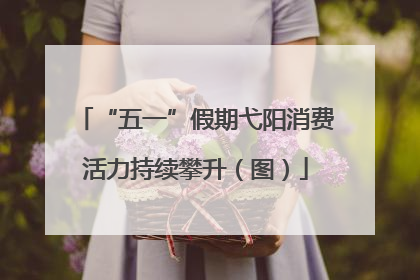 “五一”假期弋阳消费活力持续攀升（图）
