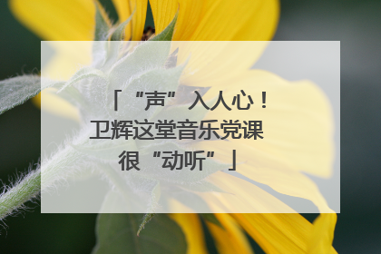“声”入人心！卫辉这堂音乐党课很“动听”