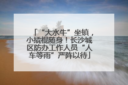“大水牛”坐镇，小撬棍随身！长沙城区防办工作人员“人车等雨”严阵以待