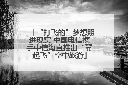 “打飞的”梦想照进现实 中国电信携手中信海直推出“翼起飞”空中旅游
