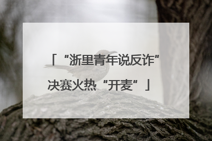 “浙里青年说反诈”决赛火热“开麦”