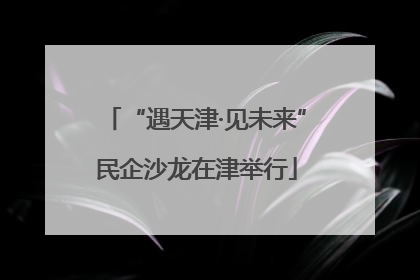 “遇天津·见未来”民企沙龙在津举行