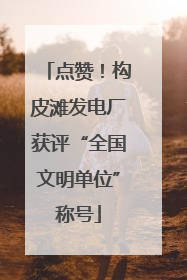 点赞！构皮滩发电厂获评“全国文明单位”称号