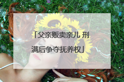 父亲贩卖亲儿 刑满后争夺抚养权