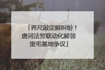界尺敲定解纠纷！唐河法警联动化解邻里宅基地争议