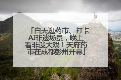 白天逛药市、打卡AI非遗场景，晚上看非遗大戏！天府药市在成都彭州开幕