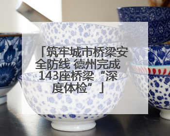 筑牢城市桥梁安全防线 德州完成143座桥梁“深度体检”