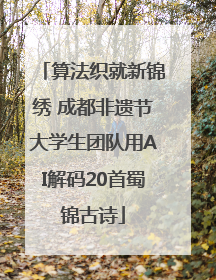 算法织就新锦绣 成都非遗节大学生团队用AI解码20首蜀锦古诗