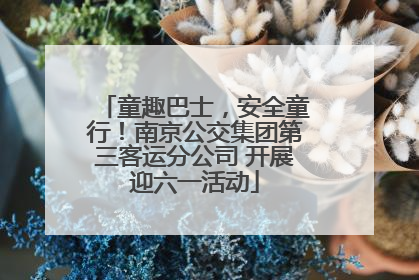 童趣巴士，安全童行！南京公交集团第三客运分公司 开展迎六一活动