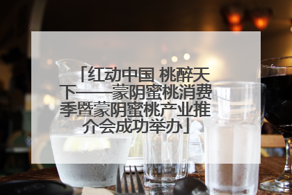 红动中国 桃醉天下——蒙阴蜜桃消费季暨蒙阴蜜桃产业推介会成功举办