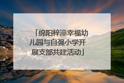 绵阳梓潼幸福幼儿园与自强小学开展支部共建活动