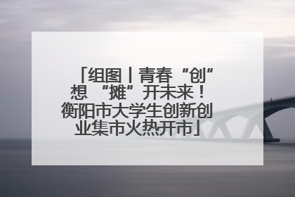 组图丨青春“创”想 “摊”开未来！衡阳市大学生创新创业集市火热开市