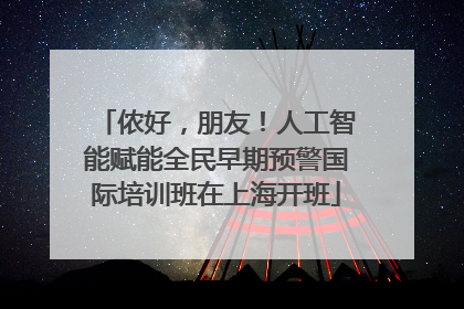 侬好，朋友！人工智能赋能全民早期预警国际培训班在上海开班