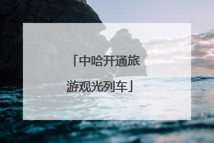 中哈开通旅游观光列车