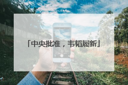 中央批准，韦韬履新
