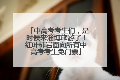中高考考生们，是时候来淄博旅游了！红叶柿岩面向所有中高考考生免门票