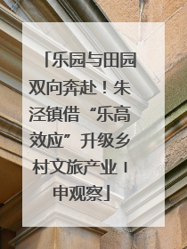 乐园与田园双向奔赴！朱泾镇借“乐高效应”升级乡村文旅产业〡申观察