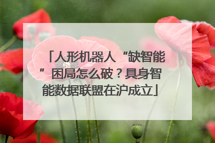 人形机器人“缺智能”困局怎么破？具身智能数据联盟在沪成立