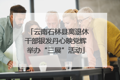 云南石林县离退休干部银发丹心映党辉举办“三展”活动