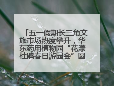 五一假期长三角文旅市场热度攀升，华东药用植物园“花漾杜鹃春日游园会”圆满收官！