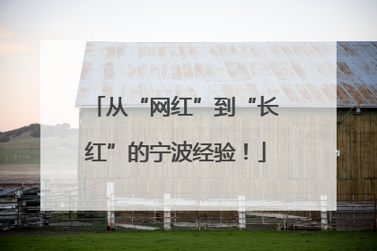 从“网红”到“长红”的宁波经验！