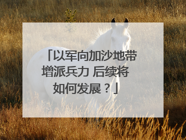 以军向加沙地带增派兵力 后续将如何发展？
