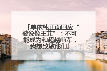 单依纯正面回应“被说像王菲”：不可能成为和超越前辈，我想致敬他们