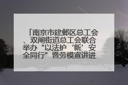 南京市建邺区总工会、双闸街道总工会联合举办“以法护‘新’安全同行”暨劳模宣讲进工地服务活动