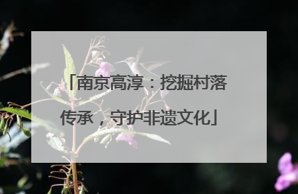 南京高淳：挖掘村落传承，守护非遗文化
