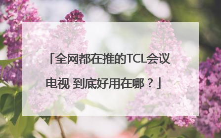 全网都在推的TCL会议电视 到底好用在哪？