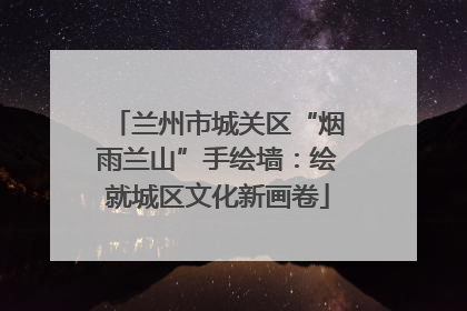 兰州市城关区“烟雨兰山”手绘墙：绘就城区文化新画卷