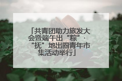 共青团助力旅发大会暨端午出“粽”·“抚”地出圈青年市集活动举行