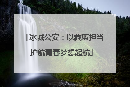 冰城公安：以藏蓝担当 护航青春梦想起航