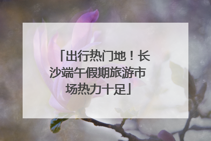 出行热门地！长沙端午假期旅游市场热力十足