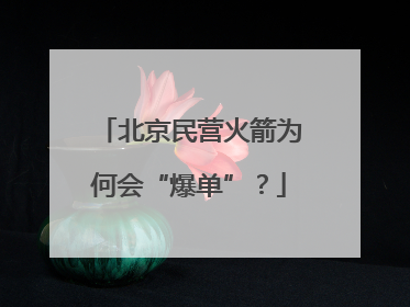 北京民营火箭为何会“爆单”？