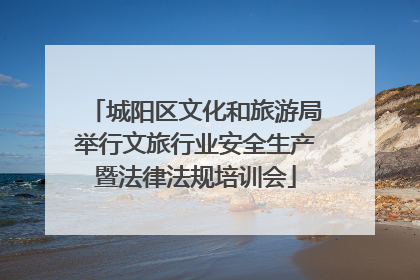 城阳区文化和旅游局举行文旅行业安全生产暨法律法规培训会