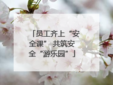 员工齐上“安全课” 共筑安全“游乐园”