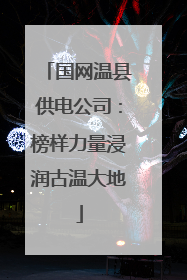 国网温县供电公司：榜样力量浸润古温大地