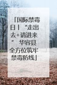 国际禁毒日丨“走出去+请进来” 华容县全方位筑牢禁毒防线