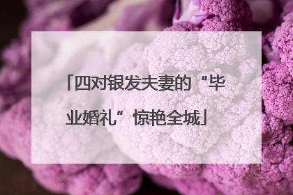 四对银发夫妻的“毕业婚礼”惊艳全城