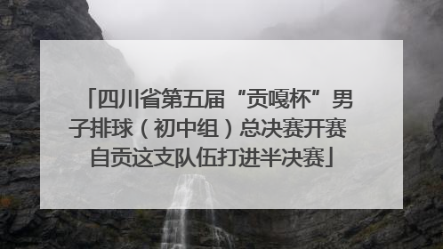 四川省第五届“贡嘎杯”男子排球（初中组）总决赛开赛 自贡这支队伍打进半决赛