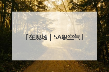 在现场｜5A级空气
