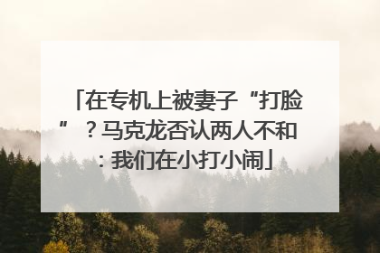 在专机上被妻子“打脸”？马克龙否认两人不和：我们在小打小闹