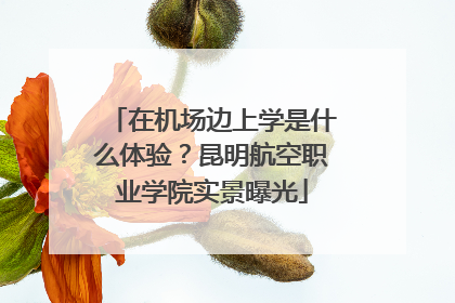 在机场边上学是什么体验？昆明航空职业学院实景曝光