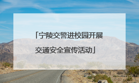 宁陵交警进校园开展交通安全宣传活动