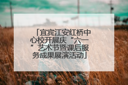 宜宾江安红桥中心校开展庆“六一”艺术节暨课后服务成果展演活动