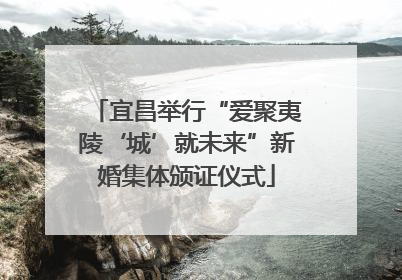 宜昌举行“爱聚夷陵‘城’就未来”新婚集体颁证仪式
